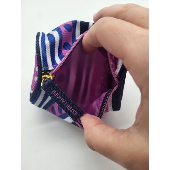 Estee Lauder Cosmetic/Makeup/Travel Pouches X 2 Purple Blue - Picture 7 of 7